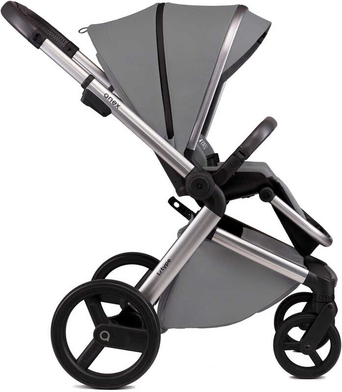 Anex Kinderwagen Buggy Kombikinderwagen l type Grau 2-in-1 Babywanne Sportsitz - 5902280015123
