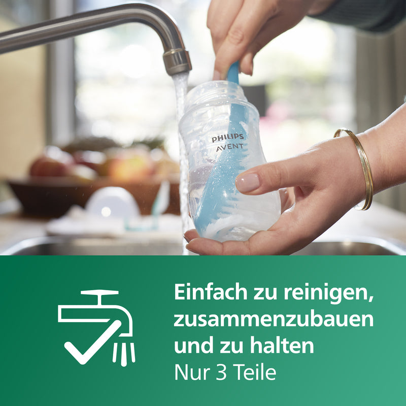 PHILIPS AVENT Flaschen Set Babyflaschen Starterset Glas Stillen Sauger Schnuller - 8710103990734
