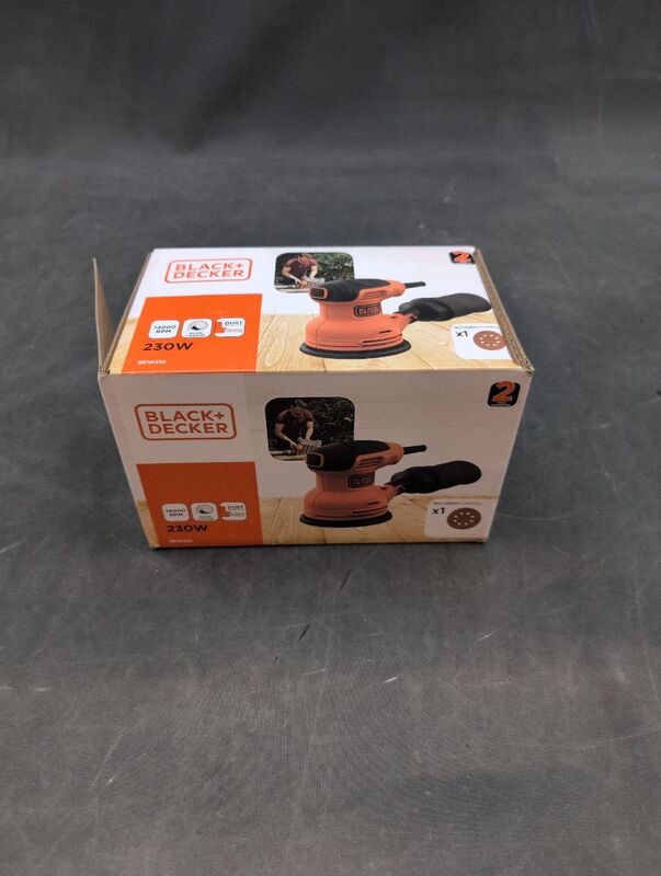 BLACK & DECKER Exzenterschleifer Schleifmaschine BEW210-QS 230W Schleifer - 5035048704233