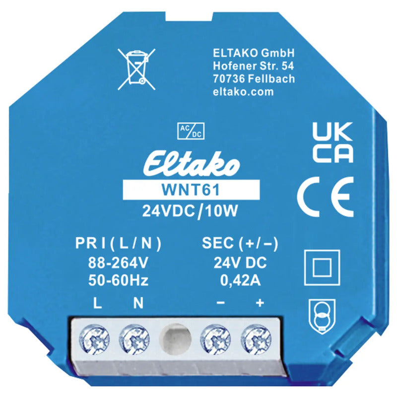 Eltako Schaltnetzteil 24V 0,42A 10W Trafo Stromversorgung stabilisiert IP20 - 4010312401941