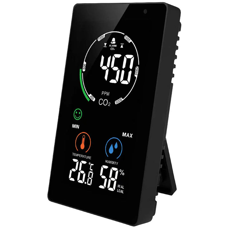 NDIR CO2 Monitor CO2-Anzeige CO2-Messgerät integriertes Thermometer Hygrometer - 4064161211800