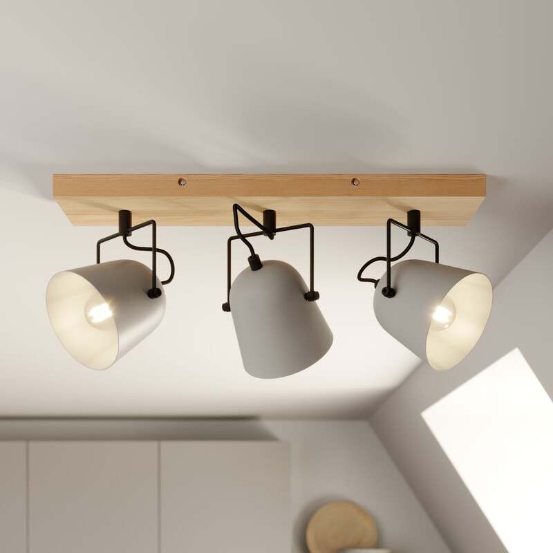 Lindby Adalin Deckenlampe 3-fl. grau Deckenlicht Lampe Leuchte Deckenstrahler - 4251911710069