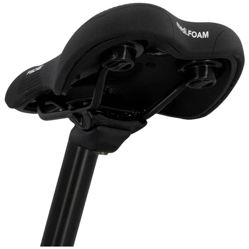 Fischer Fahrrad Sattel MEMORY Foam MTB schwarz ergonomisch komfortabel 85677 - 4008153856778