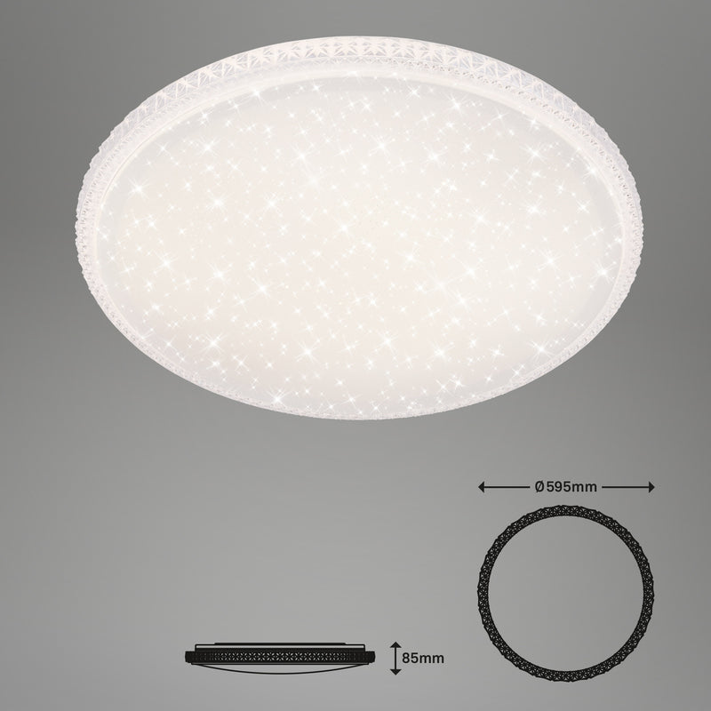 Deckenleuchte Lampe Briloner LED Style Fernbedienung weiß Metall Kunststoff - 4002707365532