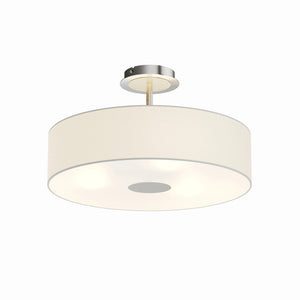 B-Ware Lindby Josia Deckenleuchte Nickel/Chrom 28cm dimmbar E27 3-flammig