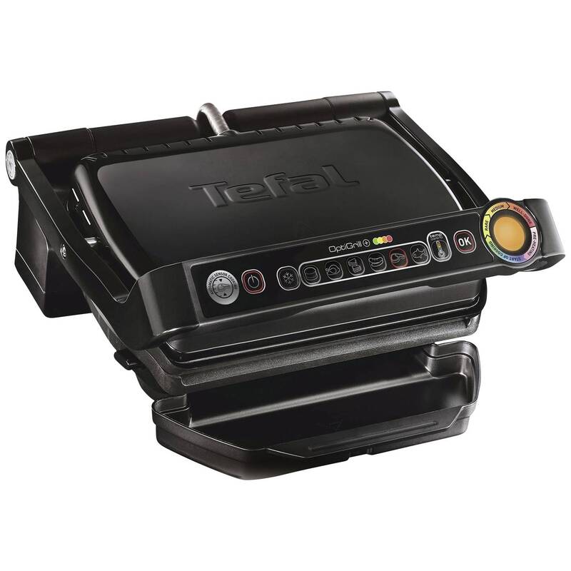 Tefal GC7128 OptiGrill+ Elektro Kontaktgrill 2000W Antihaft 330x200mm schwarz - 3016661149559