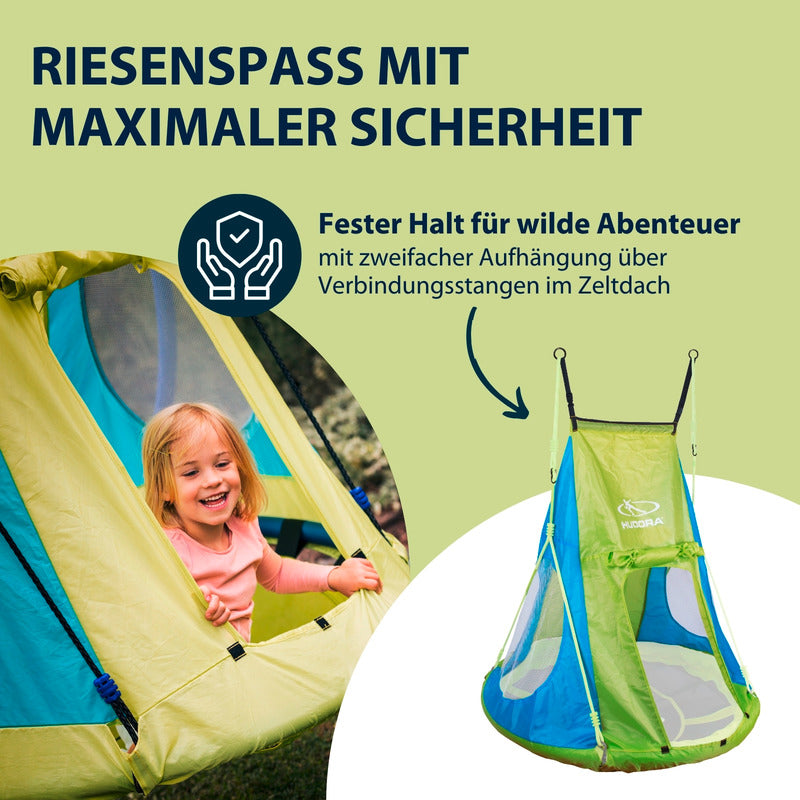 HUDORA Cosy Castle Zelt für Nestschaukel 110+ Aufbauzelt Schaukelzelt - 4005998835234