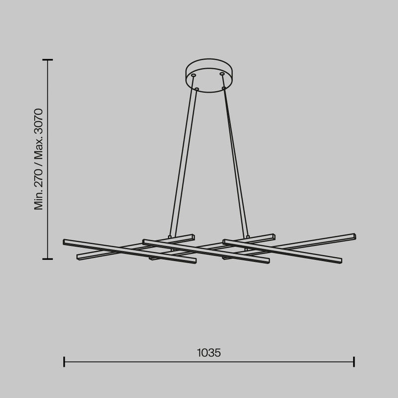 Maytoni LED Hängeleuchte Pendelleuchte Halo messing weiß Aluminium dimmbar - 4099776065067