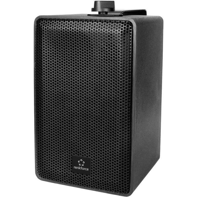 RENKFORCE RL100W BK Regallautsprecher 100W 90Hz-20kHz 87dB Schwarz Paar - 4016138951301