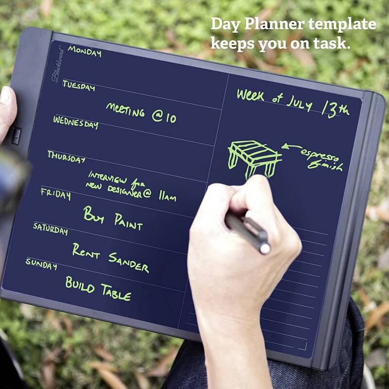 Boogie Board eWriter Blackboard Smart Scan Schwarz Notiztafel 21,6x28cm 500g - 0819459013796