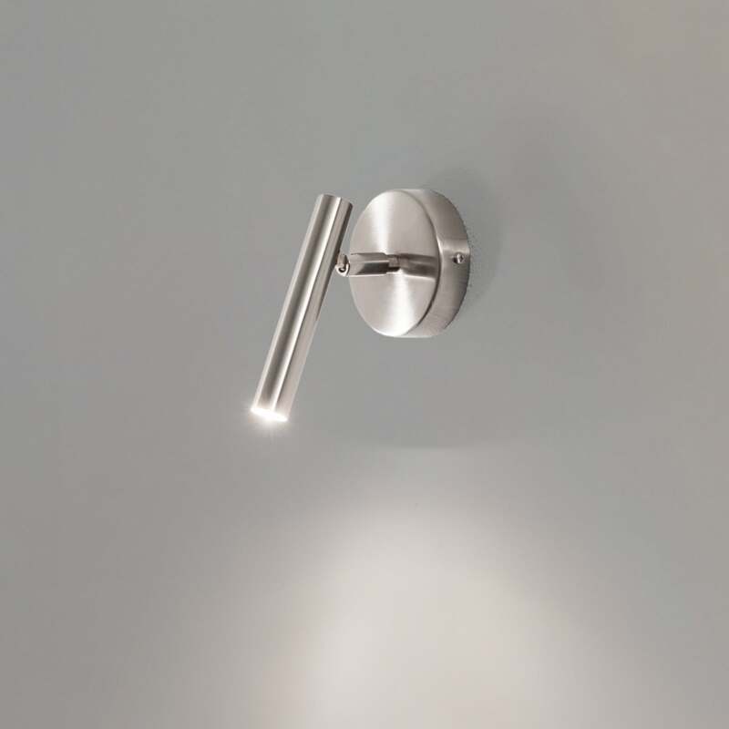 Sigma Wandleuchte Sopel LED Wandlampe dimmbar silber Stahl 1-flammig Höhe 15cm - 5902846811763