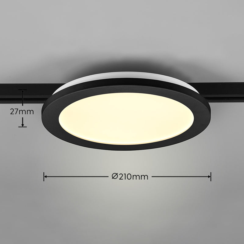 Trio Lighting Schienenleuchte Strahler LED Camillus DUOline schwarz matt Kunstst - 4017807506006