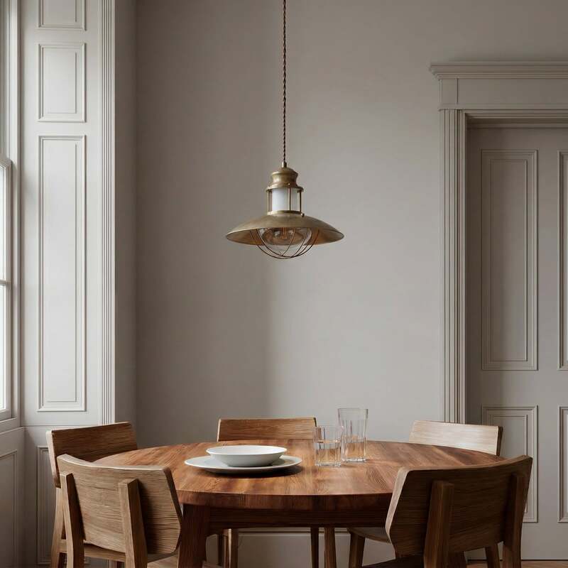 Lindby Pendelleuchte Hängeleuchte Louisanne LED Lampe dimmbar braun Ø35cm 28cm - 4251096524154