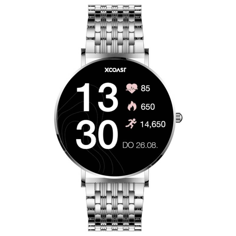 XCOAST SIONA 2 Smartwatch Armbanduhr Fitnessuhr Silber DEFEKTWARE - 4260449577044