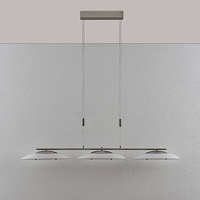 Lindby LED-Hängeleuchte Judie modern in Weiß aus Glas Deckenlampe Pendelleuchte - 4251096538670