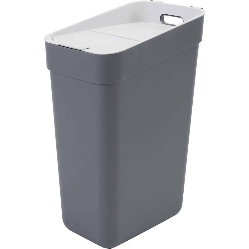 Curver Mülleimer Abfalleimer READY TO COLLECT Grau Kunststoff stapelbar modular - 3253922103022