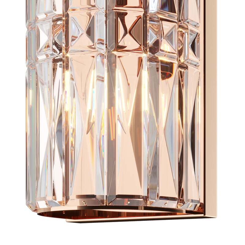 Maytoni Wandleuchte Hängeleuchte Facet LED Lampe goldfarben 75,2cm Höhe - 4251110048277