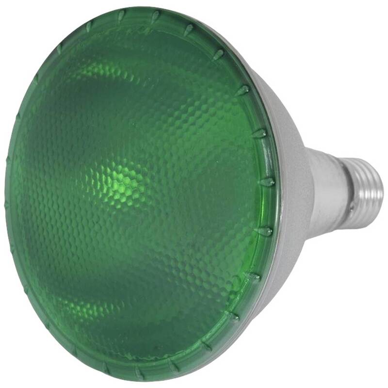 Omnilux Lampe Leuchtmittel LED E27 Grün PAR38 121 x 135 mm 50 Grad 15 W 2 STÜCK - 4026397579949