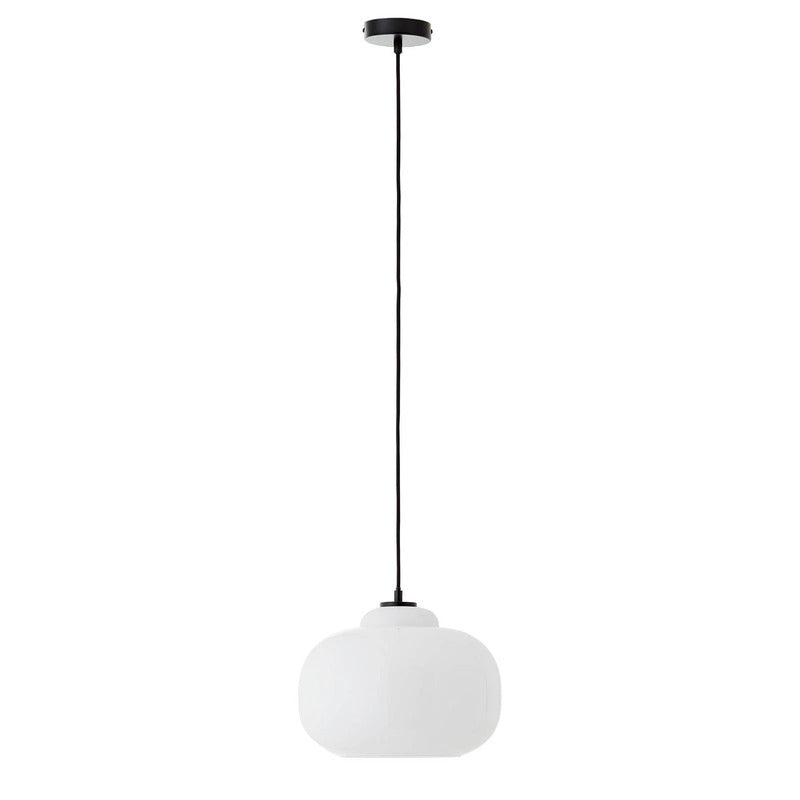 Brilliant Pendelleuchte Hängelampe Glas Blop Lampe weiß Wohnzimmer Esszimmer - 4004353413322