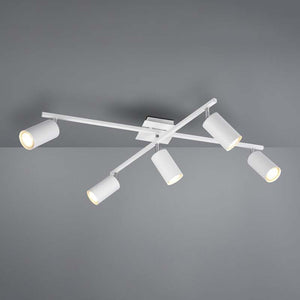 B-Ware Trio Lighting Deckenstrahler Marley 5-flammig LED dimmbar weiß matt 77,5x57,5cm