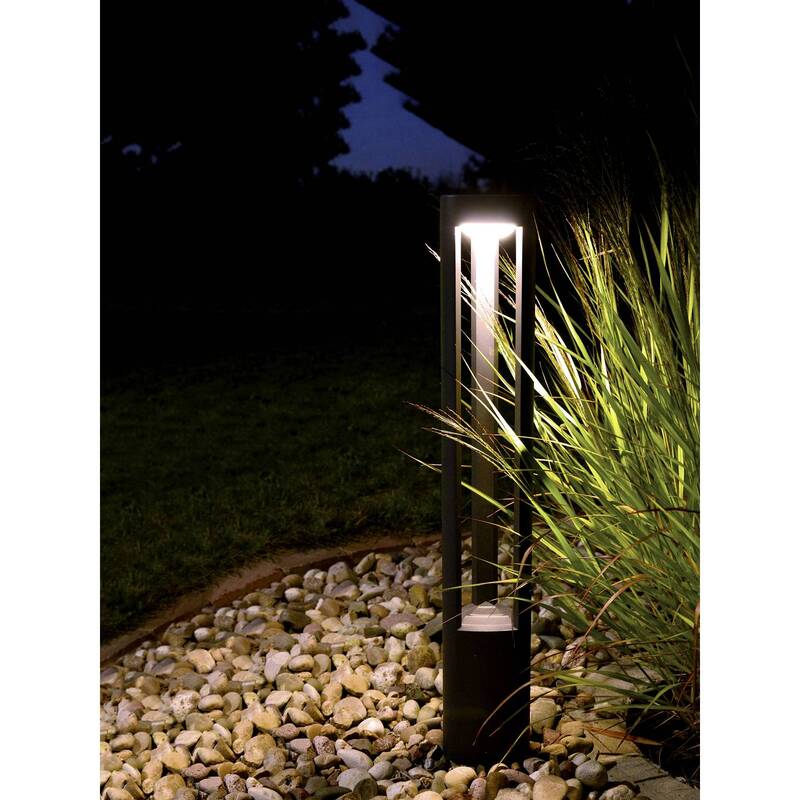 Heitronic Wegeleuchte MARYLAND LED Lampe warmweiß 9W IP54 anthrazit 817mm hoch - 4002940358292