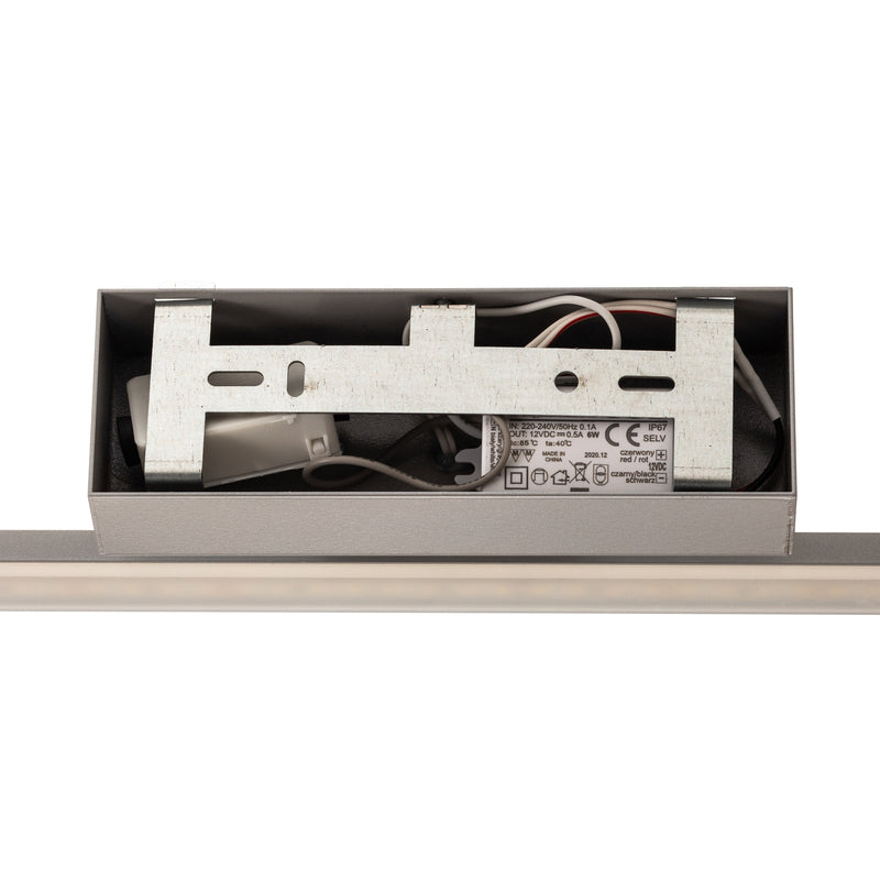 Miroir Wandleuchte Wandlampe LED Aluminium Weiss gefrostet Aluminium Stahl Kunst - 5903148514994