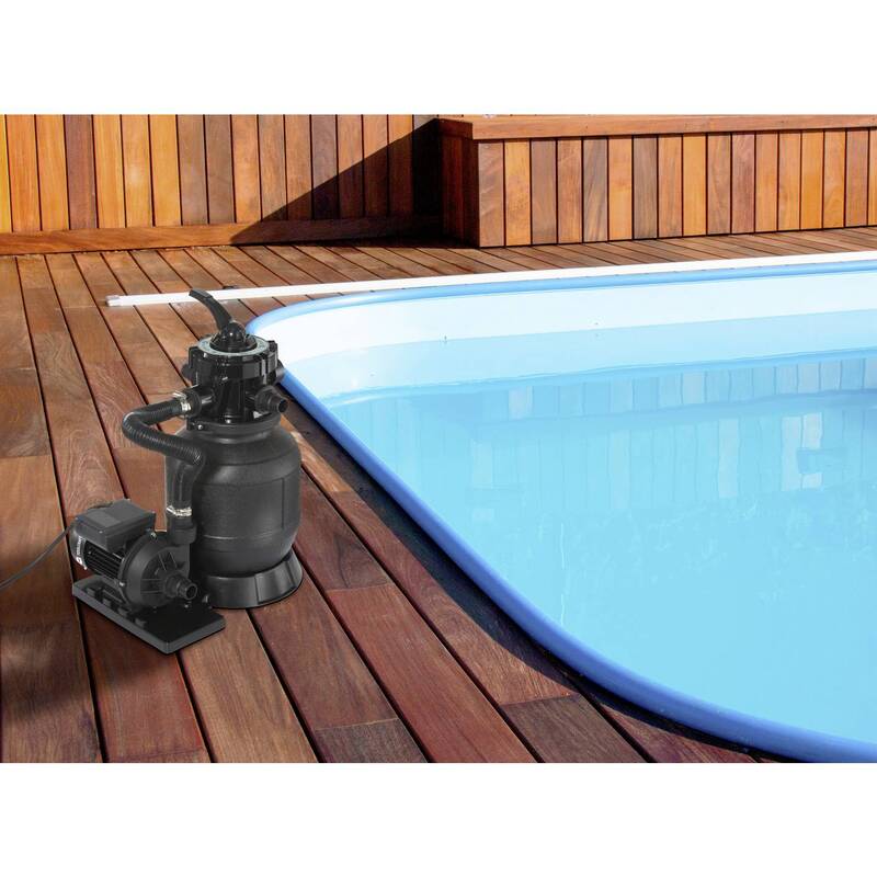 TOOLCRAFT Sandfilteranlage 7900l/h Wasserpumpe Poolpumpe 220V 250W IPX5 32mm - 4064161476001