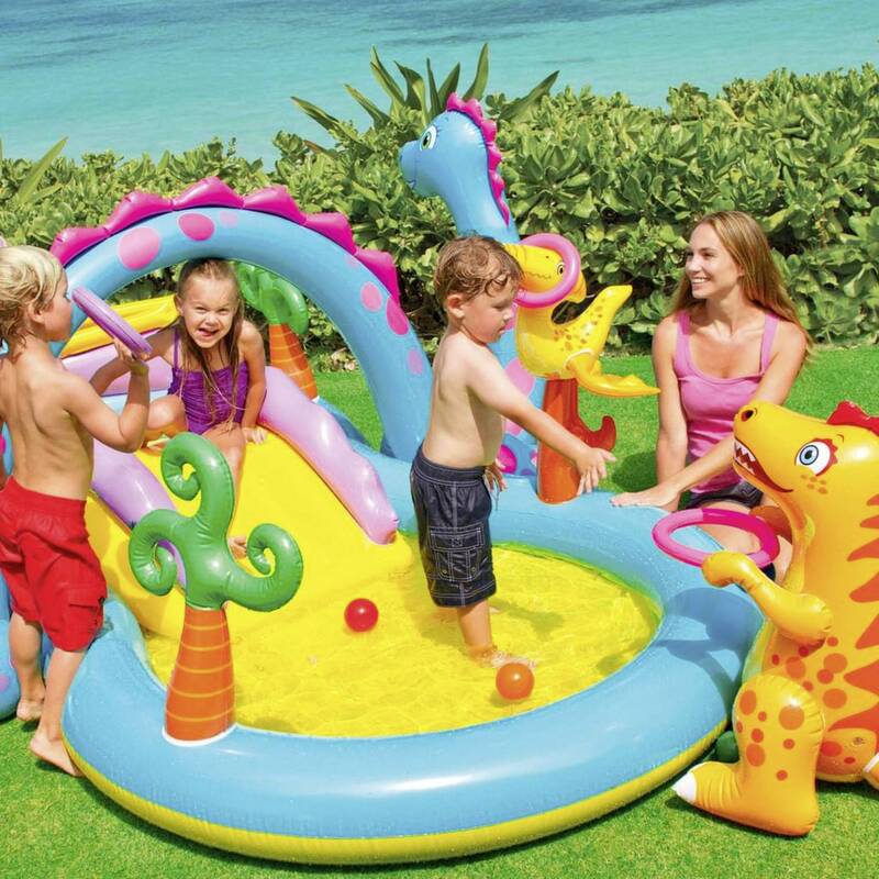 Intex Kinderpool Playcenter Dinoland 290l aufblasbar Spaß für Kinder ab 3 Jahren - 6941057402505