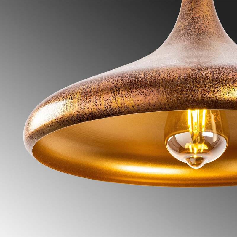 Hängeleuchte Barek 11545 LED Pendelleuchte dimmbar messing patiniert 34cm Ø - 8683342590679