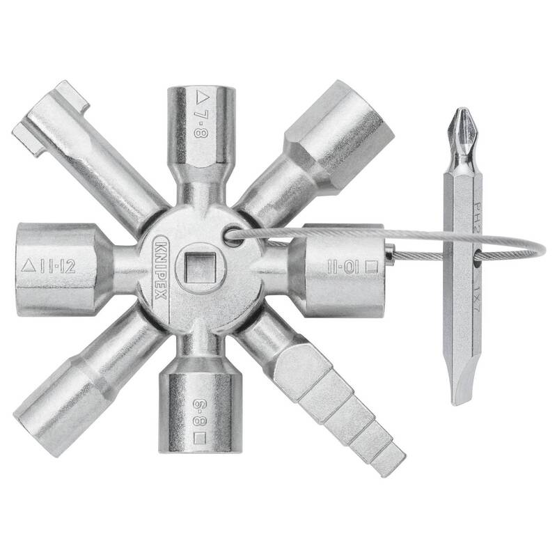 Knipex Schaltschrankschlüssel TwinKey® Multifunktionsschlüssel 92mm - 4003773074670