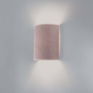 B-Ware Celine Wandleuchte Wandlampe Soro Rosa Stoff E27 Lampenfassung