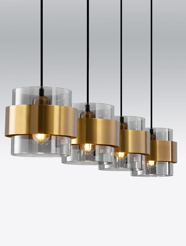 Nova Luce Pendelleuchte Hängeleuchte SIANNA E27 LED 4-fach Gold SIEHE TEXT/FOTO - 5212017445421