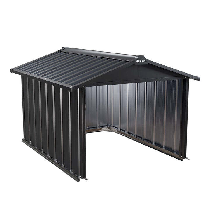 Mähroboter Garage MGMT1 aus verzinktem Stahl mit Satteldach anthrazit 98x89x63cm - 4260565522805