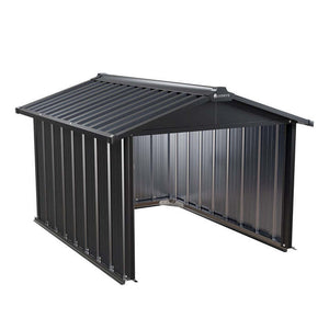 B-Ware Mähroboter Garage MGMT1 aus verzinktem Stahl mit Satteldach anthrazit 98x89x63cm