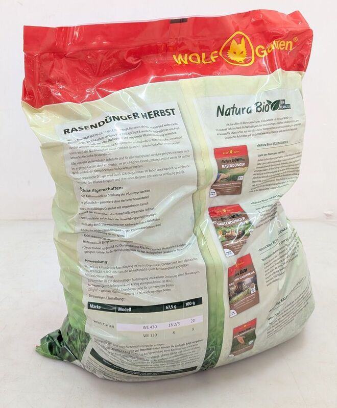 WOLF-Garten Bio-Rasendünger NR-H 18,9kg Rasenpflege Dünger für 280m² nachhaltig - 4008423873573