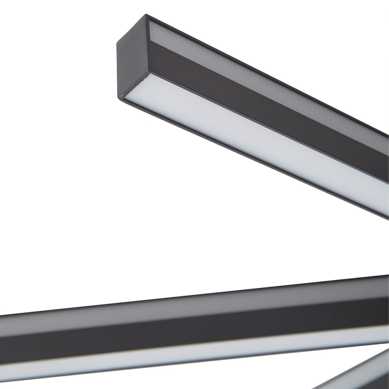 Lucande Smart LED-Deckenleuchte Tjado Ø70 cm schwarz RGBW dimmbar 1600 Lumen - 4251911766271