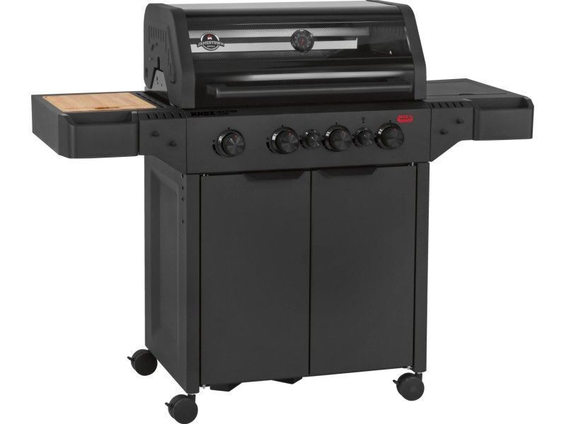 Jamestown Gasgrill KNOX Master Class 4-Brenner Gusseisen schwarz mit Abdeckhaube - 4007873299438