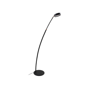 B-Ware Lucande Bogenleuchte Stehlampe LED schwarz Metall dimmbar Schalter Kabel