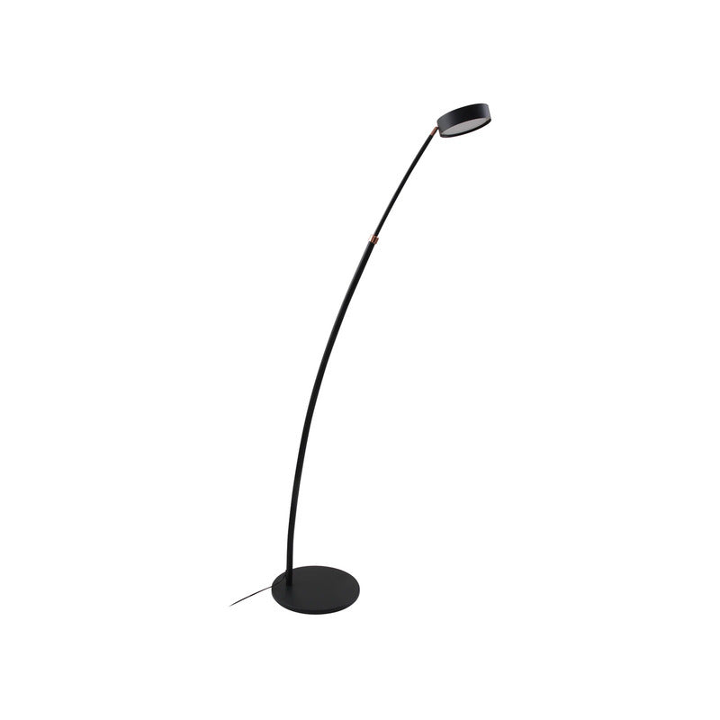 Lucande Bogenleuchte Stehlampe LED schwarz Metall dimmbar Schalter Kabel - 4251911778625