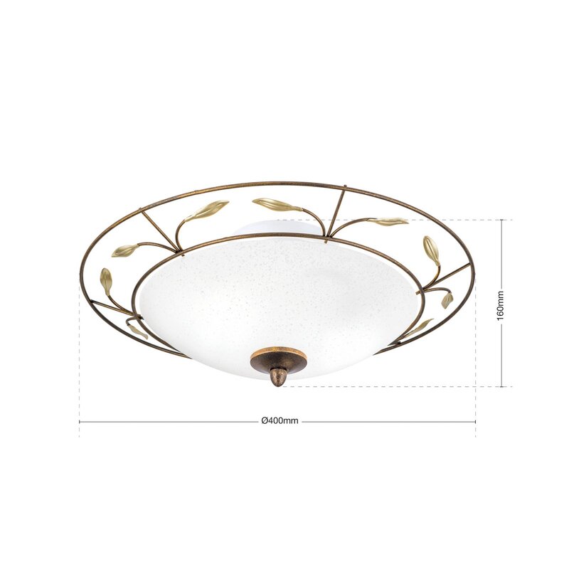 Orion Deckenlampe REGINE Scavoglas Deckenlampe Deckenlicht Glasleuchte E14 - 9003090167876