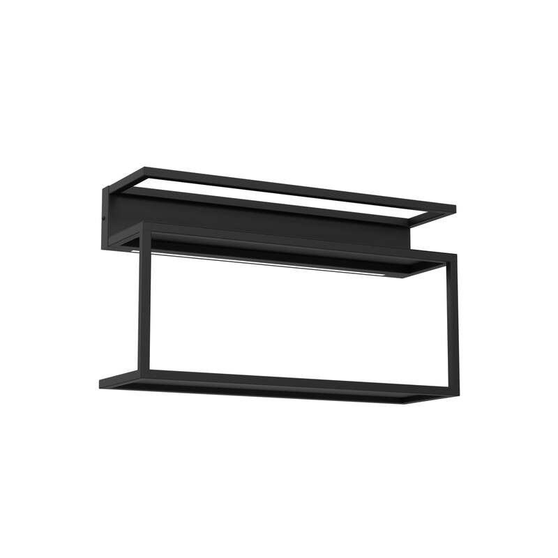 Luminex Wandleuchte Shelf LED Wandlampe Designer Leuchte schwarz 60cm lang - 5907812622954
