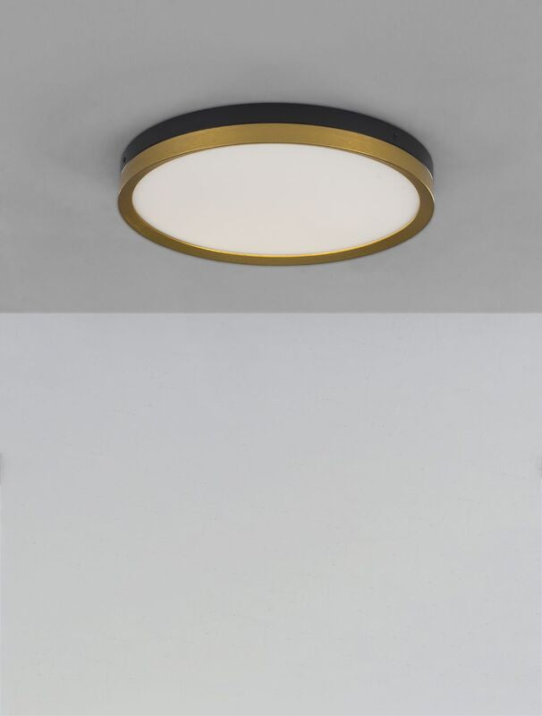 Nova Luce Deckenleuchte Deckenlampe LED CANTRIA Schwarz Warmweiß 40cm 31W Lampe - 5212017439833