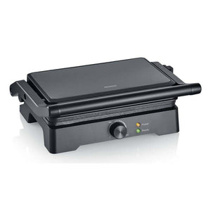 C-Ware SEVERIN Multigrill KG 2391 Grillgerät Schwarz Beschichtet 230°C 2 Platten Grill