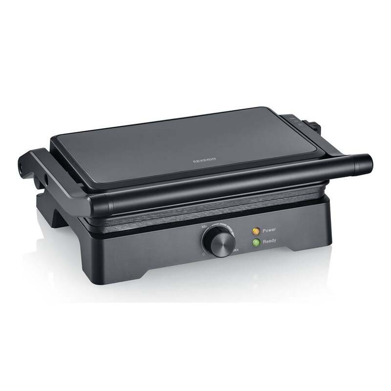 SEVERIN Multigrill KG 2391 Grillgerät Schwarz Beschichtet 230°C 2 Platten Grill - 4008146047367