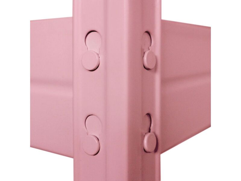 Regal Rivet M Schwerlast-Regal HDF Rosa 210kg pro Boden 180x90x40cm Regal - 8586002700756