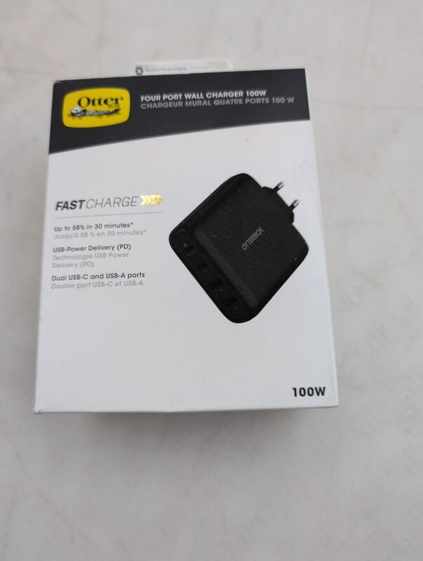 OTTERBOX USB Ladegerät 100W 4-fach USB PD Schwarz Ladegerät für iPhone Universal - 0840304749652