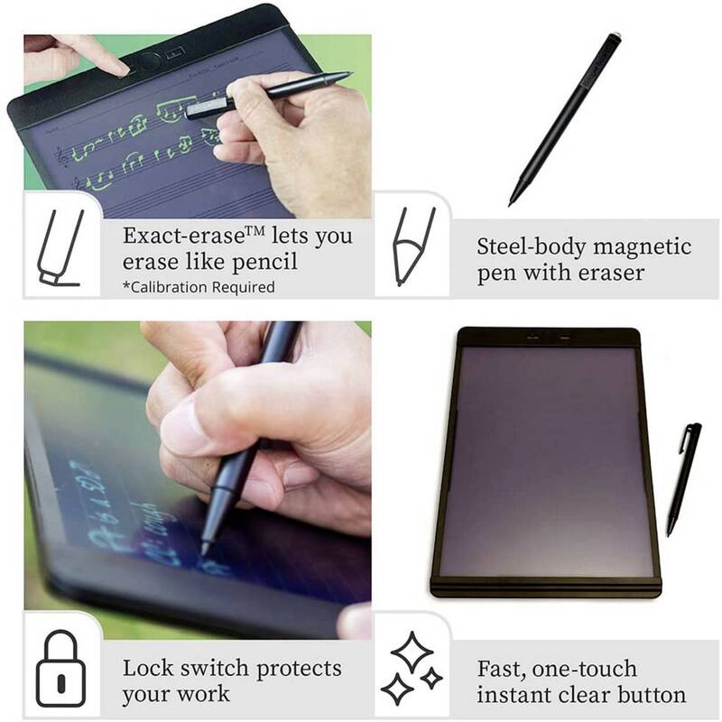 Boogie Board eWriter Blackboard Smart Scan Schwarz Notiztafel 21,6x28cm 500g - 0819459013796