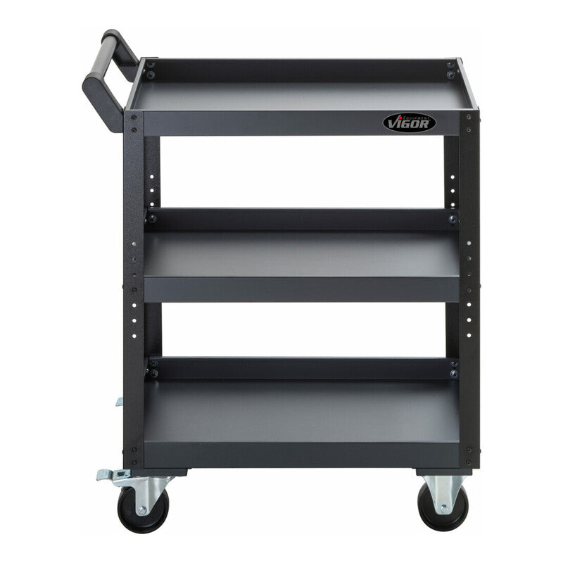 Vigor Servicewagen V4758 Werkstattwagen Stahlblech 120kg Tragkraft 7-fach - 4047728047586