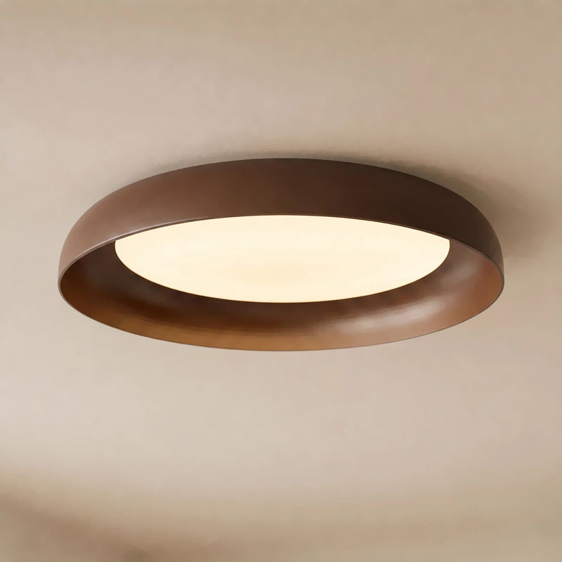 Lindby Deckenleuchte Florie LED Lampe Leuchte warmweiß braun Ø40cm 1200Lumen - 4255830911415