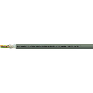 B-Ware Helukabel 19120 Schleppkettenleitung S-PAAR-TRONIC-C-PUR 4 x 0.50 mm² Grau 100 m